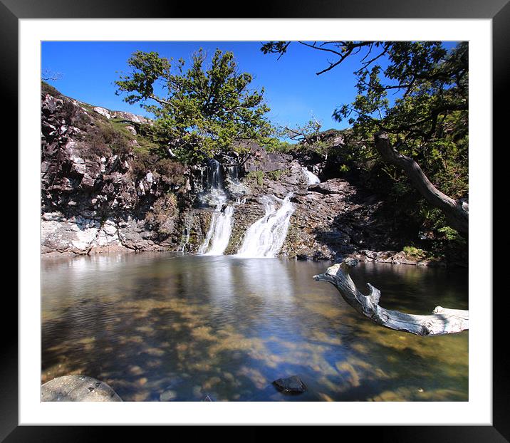 Eos Falls, Mull (isle of) Framed Mounted Print by James Marsden