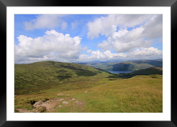 View over Loch Earn from Ben Vorlich Framed Mounted Print by James Marsden