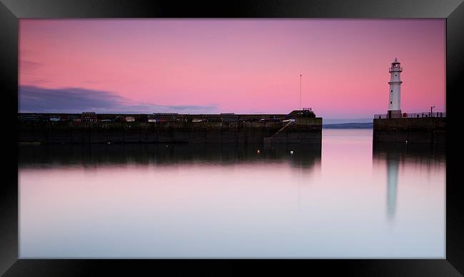Newhaven harbour sunrise Framed Print by James Marsden