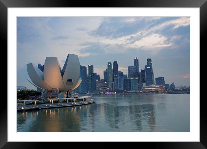  Singapore skyline Framed Mounted Print by James Marsden