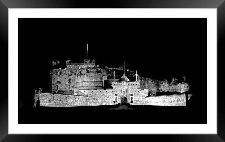 Edinburgh Castle Framed Mounted Print by James Marsden