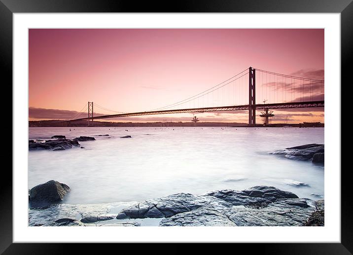  Forth Road Bridge Framed Mounted Print by James Marsden