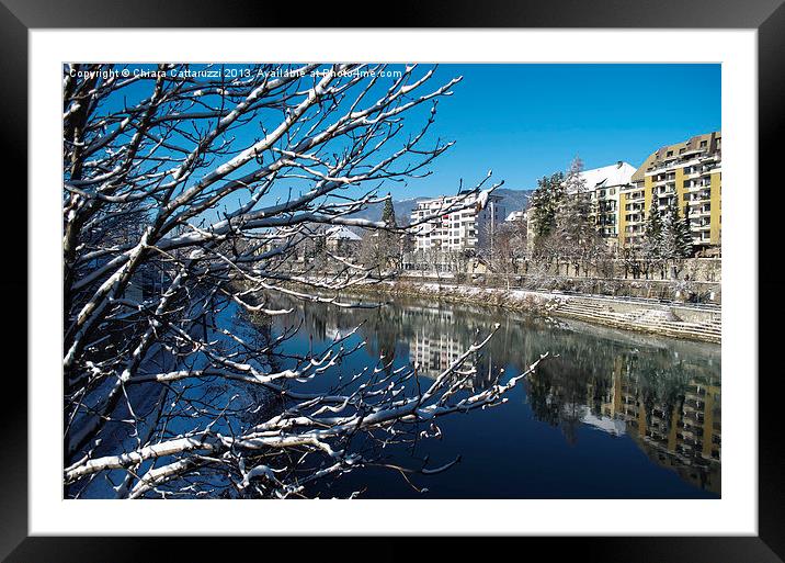 Snow on Villach Framed Mounted Print by Chiara Cattaruzzi