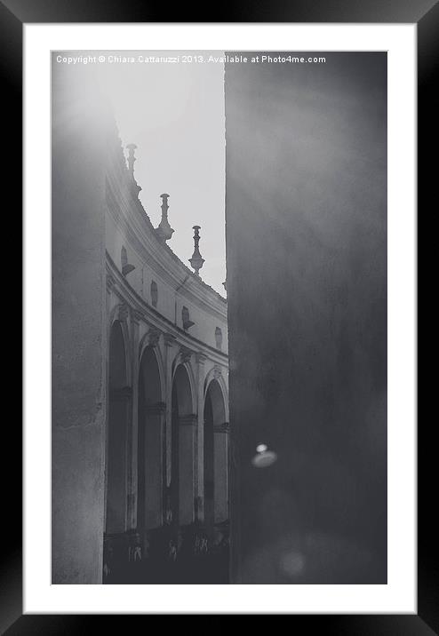 Rays of light Framed Mounted Print by Chiara Cattaruzzi