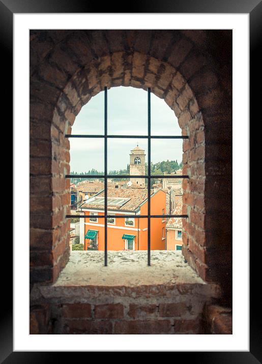 A view from the castle Framed Mounted Print by Chiara Cattaruzzi