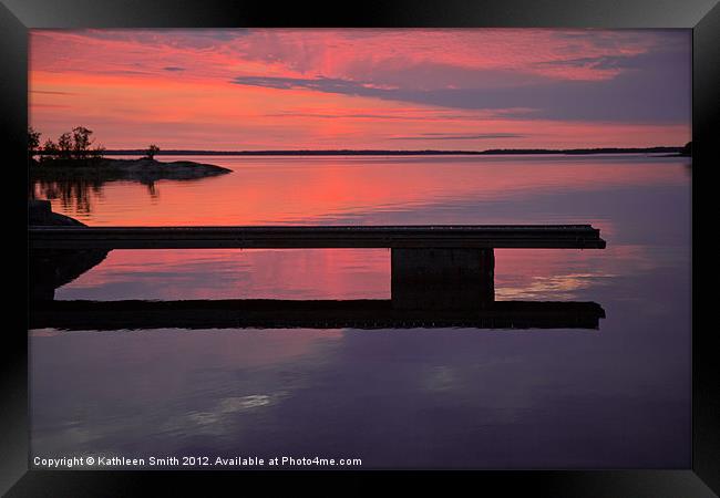 Archipelago of Stockholm, sunset Framed Print by Kathleen Smith (kbhsphoto)