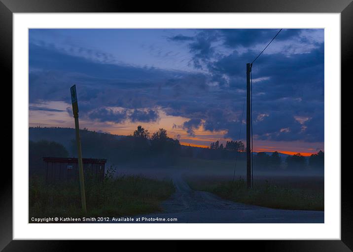 Midnight at midsummer Framed Mounted Print by Kathleen Smith (kbhsphoto)