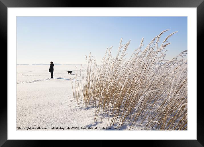 Winter Framed Mounted Print by Kathleen Smith (kbhsphoto)