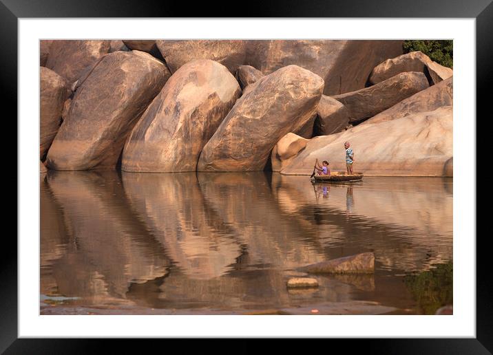Hampi, India, Framed Mounted Print by peter schickert