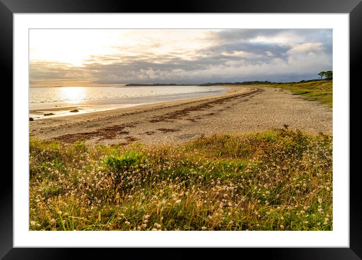 Kerver Beach Brittany Framed Mounted Print by peter schickert