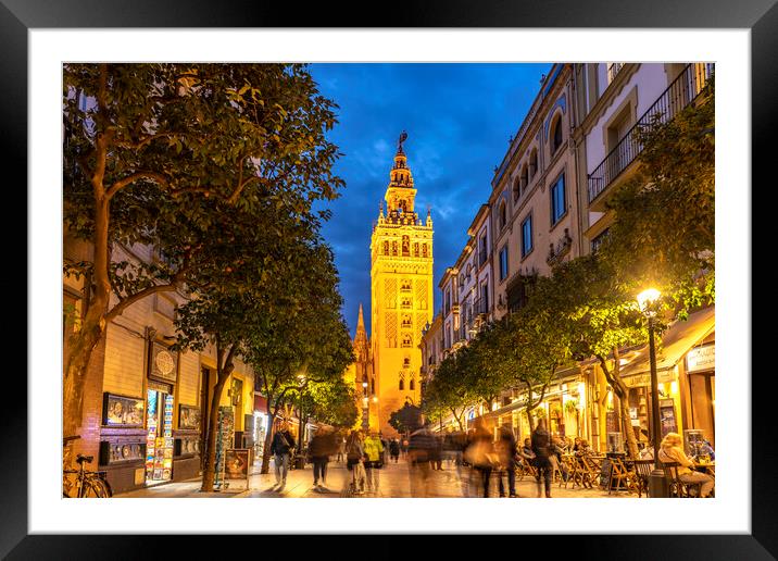 Seville Cathedral Framed Mounted Print by peter schickert