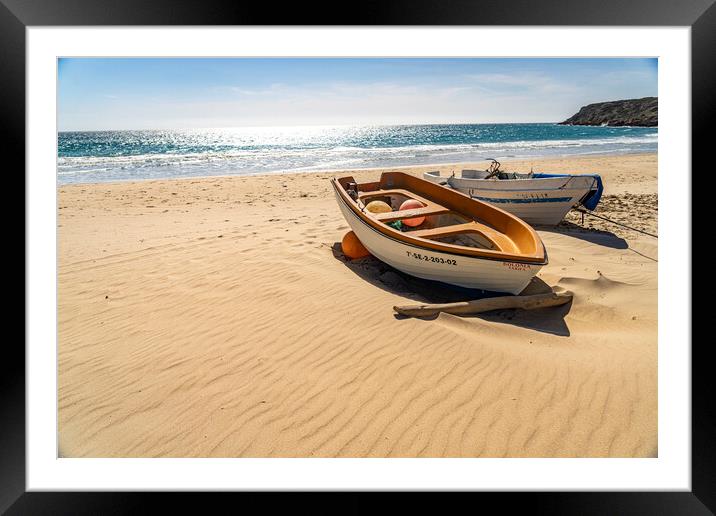 Bolonia Beach Costa de la Luz Framed Mounted Print by peter schickert