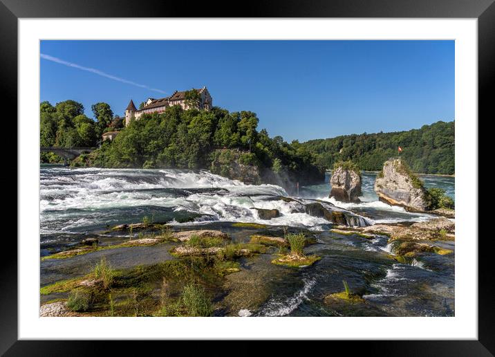 Rhine Falls Switzerland Framed Mounted Print by peter schickert