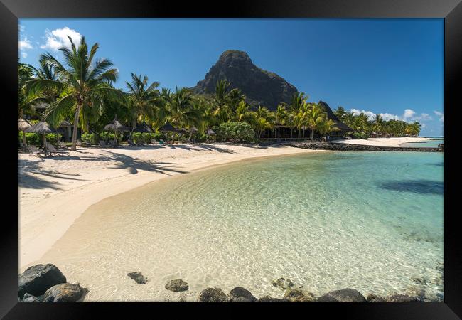 Le Morne Mauritius Framed Print by peter schickert
