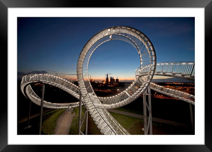 Magic Mountain Duisburg Framed Mounted Print by peter schickert