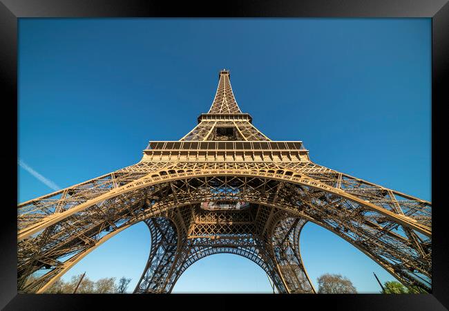 Eiffel Tower Framed Print by peter schickert