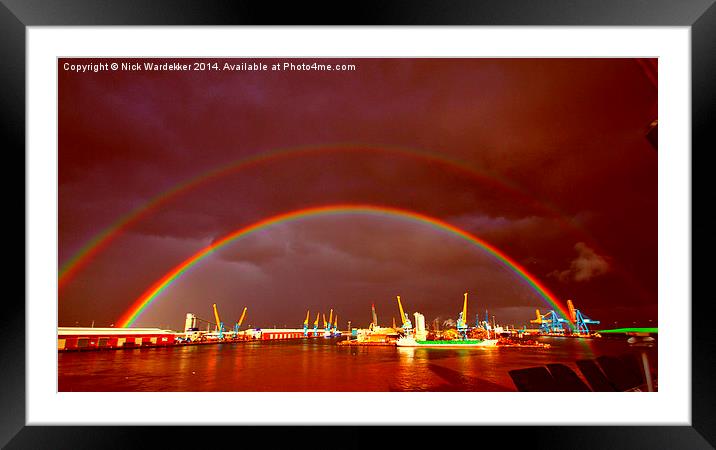  Over The Rainbow Framed Mounted Print by Nick Wardekker