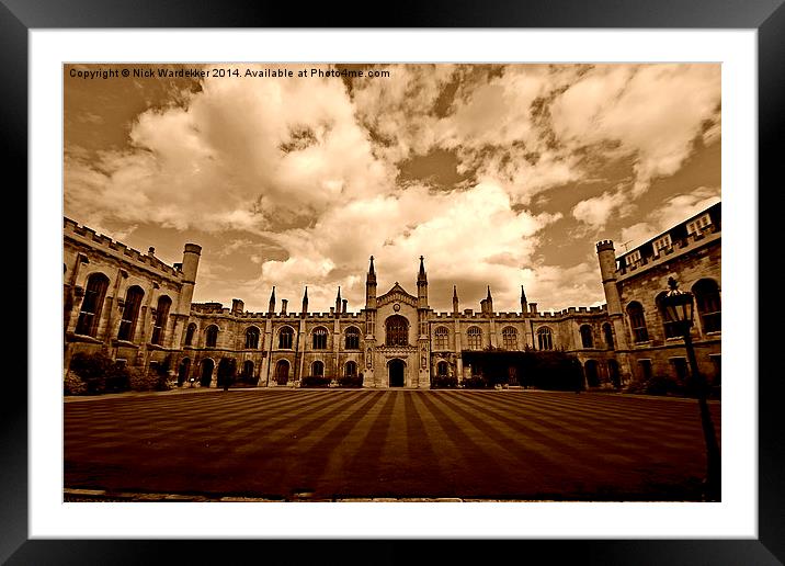  Clare College Cambridge Framed Mounted Print by Nick Wardekker