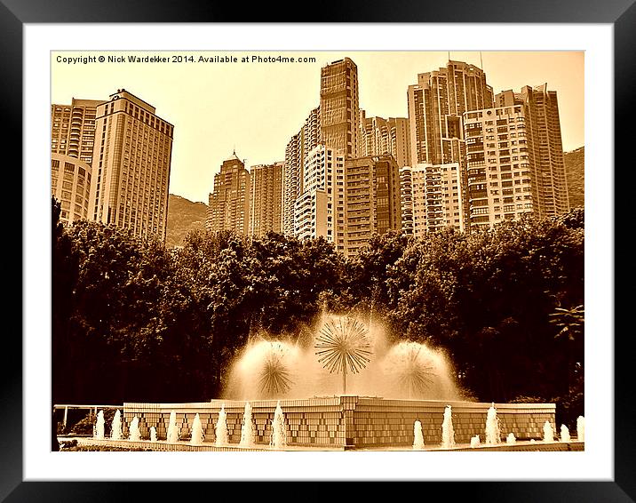  Hong Kong Botanical Gardens Framed Mounted Print by Nick Wardekker