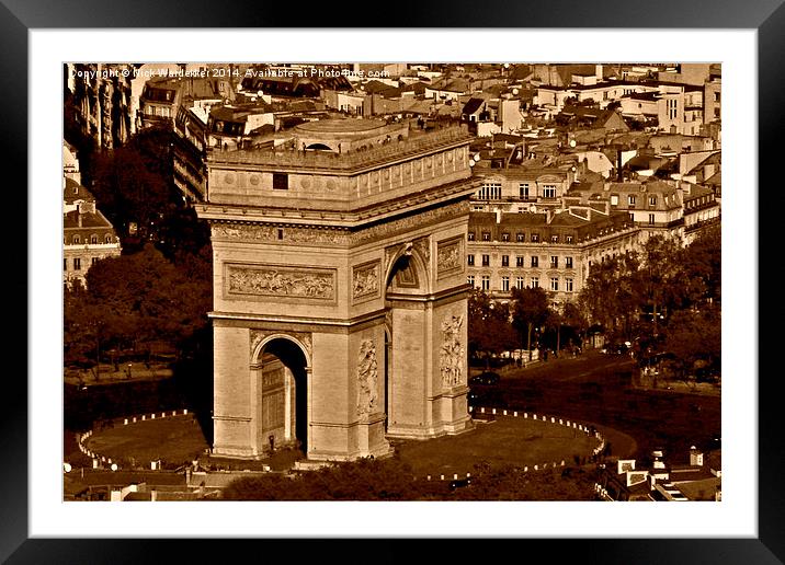  Arc de Triomphe  Framed Mounted Print by Nick Wardekker