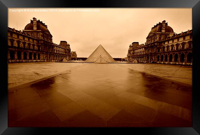  Mystical Louvre Framed Print by Nick Wardekker