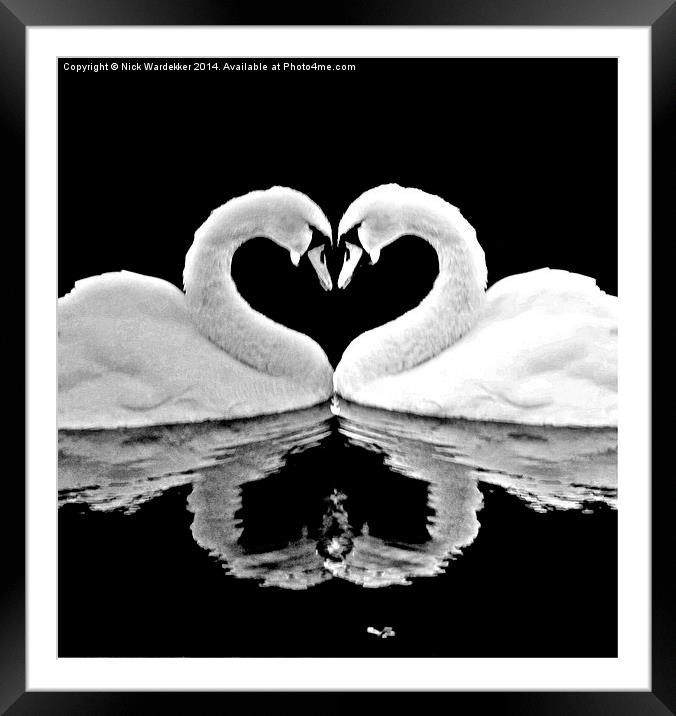 Love Keeps Us Together Framed Mounted Print by Nick Wardekker