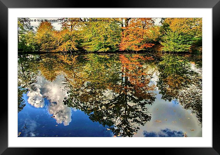  Autumn Reflections  Framed Mounted Print by Nick Wardekker