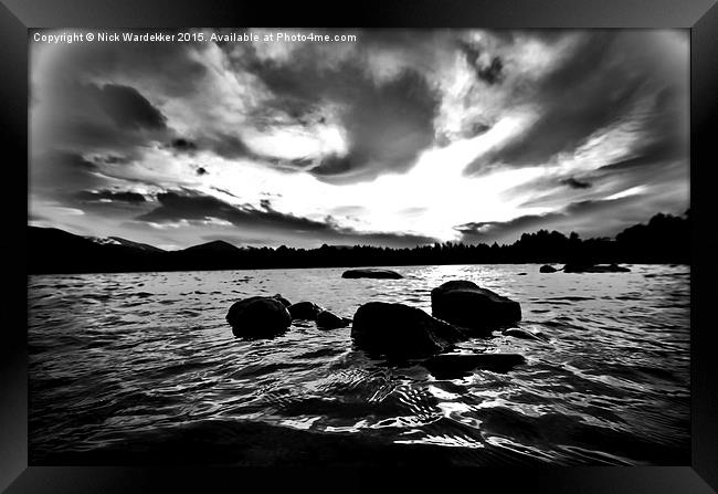  Dramatic skies at Loch Leven Framed Print by Nick Wardekker