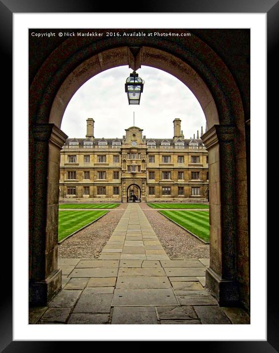 Clare College Cambridge Framed Mounted Print by Nick Wardekker