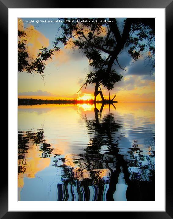 The End Of A Day Framed Mounted Print by Nick Wardekker