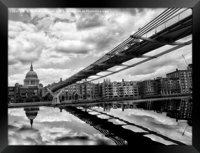 London Skyline Framed Print by Nick Wardekker
