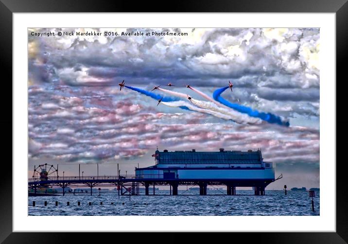 Cleethorpes Salute Colour Framed Mounted Print by Nick Wardekker