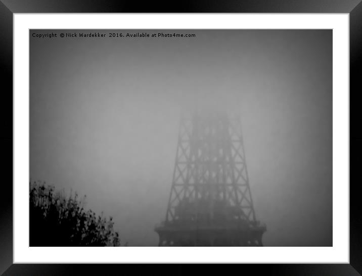 Tower in the fog. Framed Mounted Print by Nick Wardekker