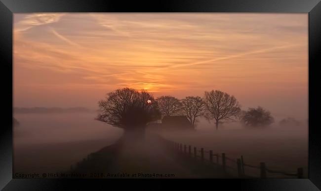 Morning Mist  Framed Print by Nick Wardekker