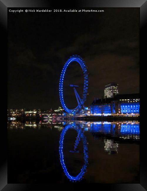 The London Eye Framed Print by Nick Wardekker