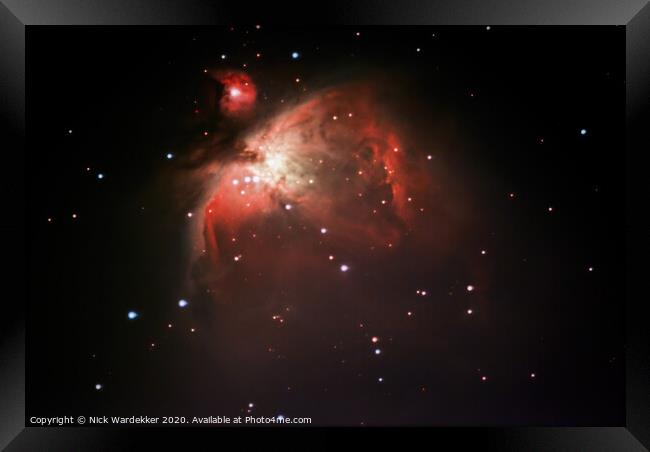 The Orion Nebula Framed Print by Nick Wardekker