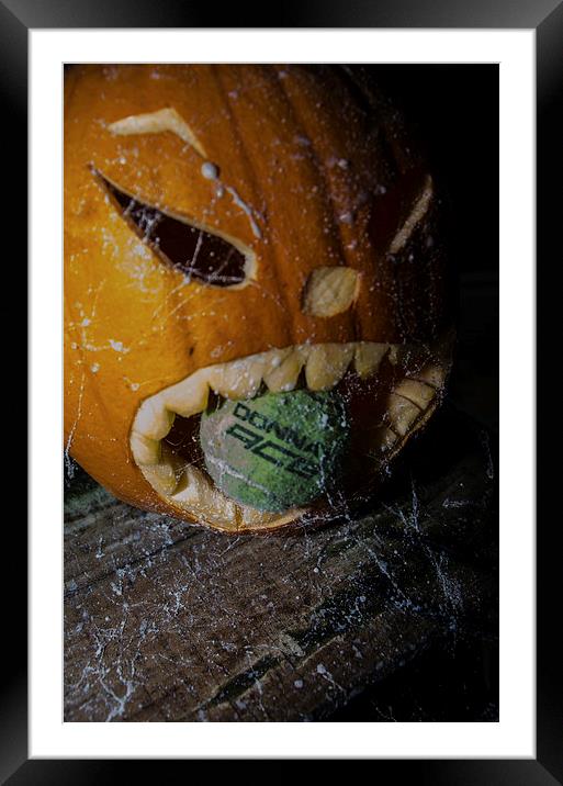 Pumpkin Framed Mounted Print by claire beevis