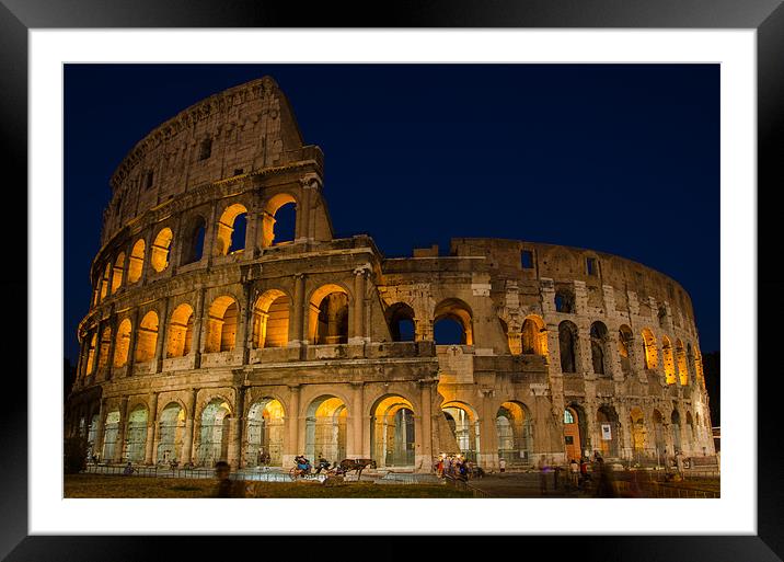 The Colosseum - Rome Framed Mounted Print by Dan Fisher