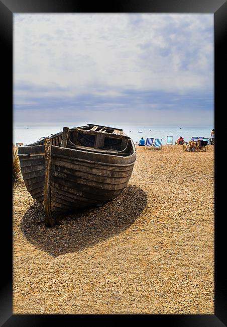 Abandon Boat - Brighton Beach Framed Print by Dan Fisher