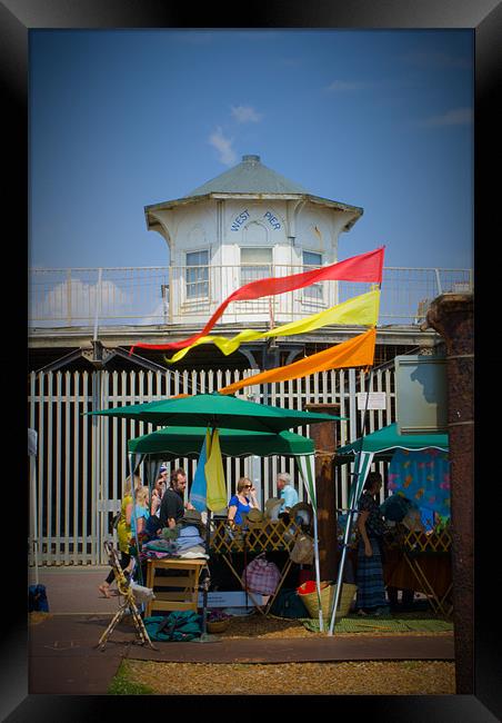 West Pier - Brighton Beach Framed Print by Dan Fisher