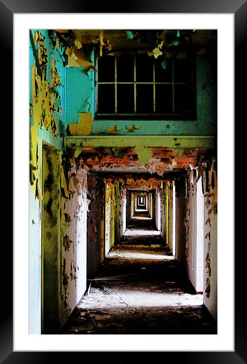 Corridor. Framed Mounted Print by Kitty 