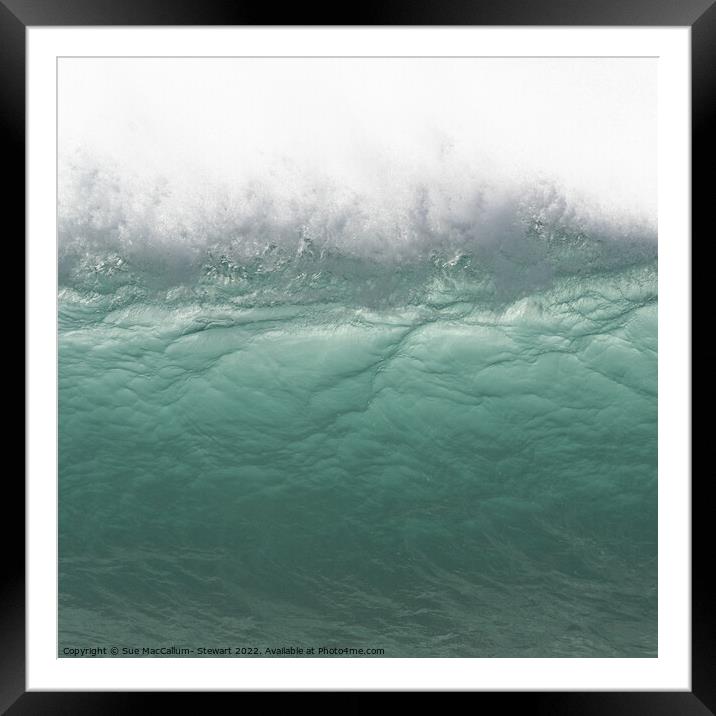 Waves II Framed Mounted Print by Sue MacCallum- Stewart