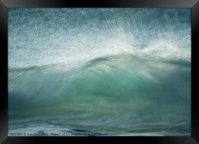 Waves V Framed Print by Sue MacCallum- Stewart