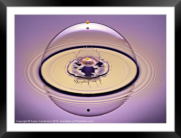 Inside a Saturn Bubble Framed Mounted Print by Susan Candelario
