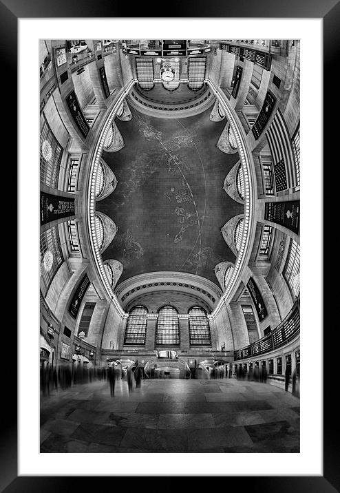 A Grand View BW Framed Mounted Print by Susan Candelario