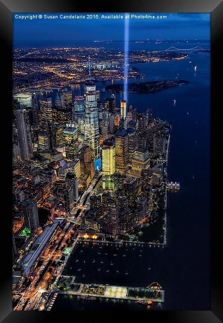 New York City Remembers 9-11 Framed Print by Susan Candelario