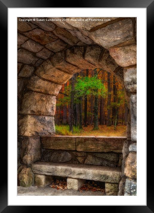 Forest Contemplation Invite Framed Mounted Print by Susan Candelario