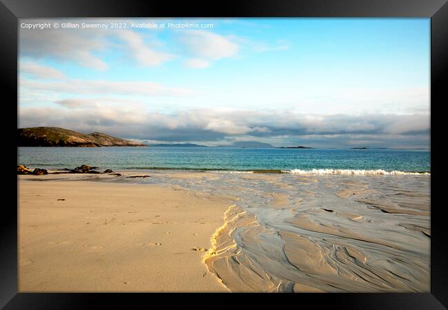 Hushinish Beach, Isle of Harris, Scotland Framed Print by Gillian Sweeney