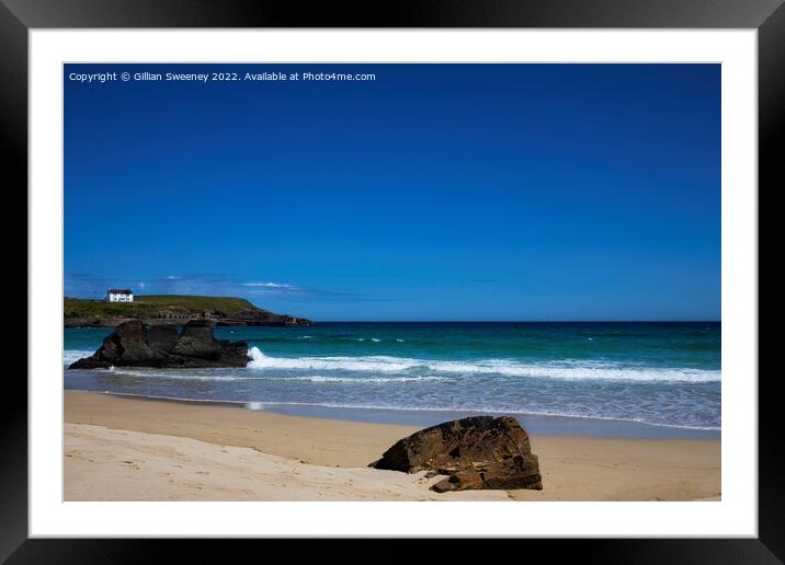 Ness Beach, Isle of Lewis, Scotland Framed Mounted Print by Gillian Sweeney