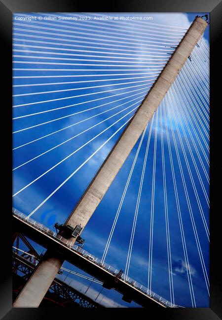 Forth bridges abstract Framed Print by Gillian Sweeney
